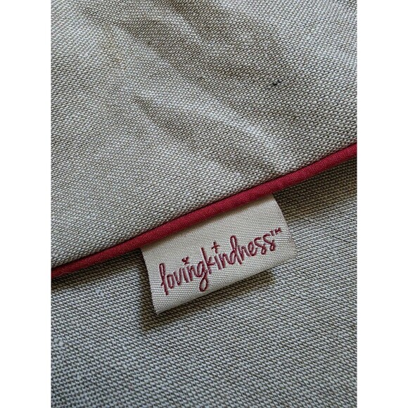 Loving Kindness Scotty Dog Throw Pillow Cover Embroidered Christmas 20x20 FLAW - Picture 7 of 8